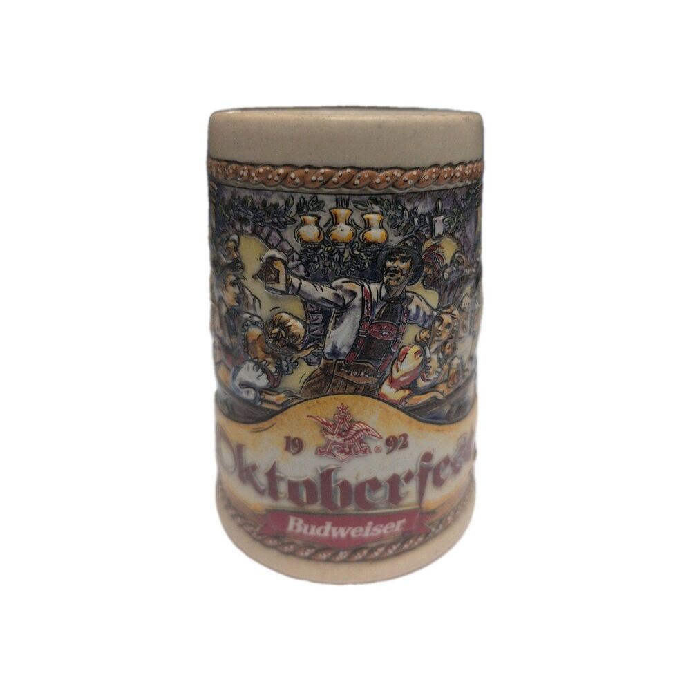 Vintage 1992 Oktoberfest Budweiser Anheuser-Busch Collectors Series Stein